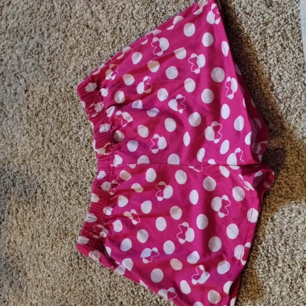 Girl's Minnie Mouse Shorts Medium (7/8)